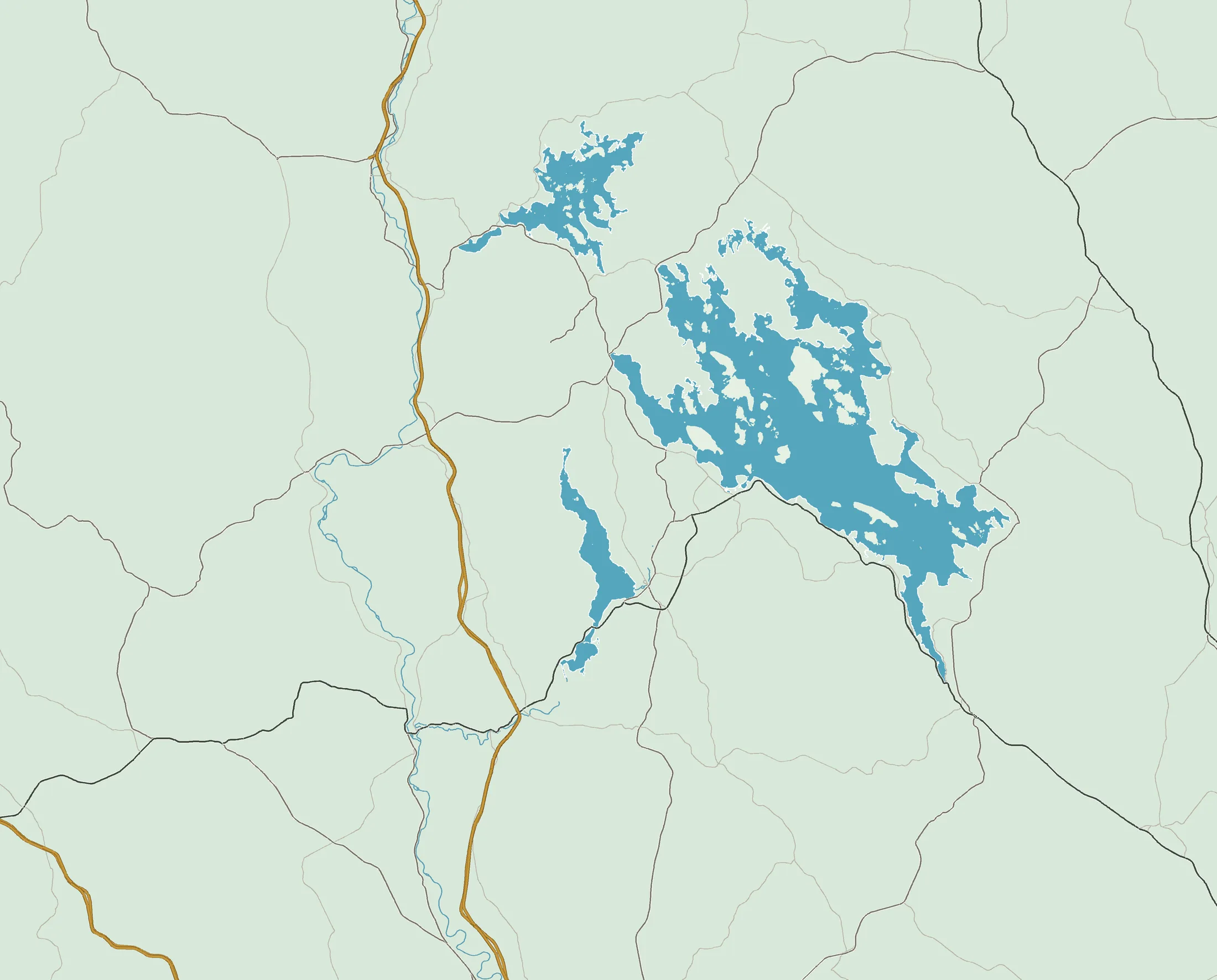 Map of the Lakes Region around Lake Winnipesaukee, with Franklin, Laconia, Alton, and Moultonborough marked.